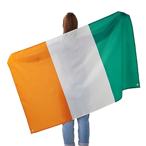 Runesol Ivory Coast Flag 3x5, 91x152cm Côte d'Ivoire, 4 Grommets, Brass Eyelet in Every Corner, Ivorian Banner, Sports - Image 2
