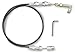 Lokar TC-1000RJ36U 36" Throttle Cable with Black Housing and Billet Ends for GM 502 Ramjet Engine