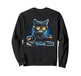 Photo Gallery gatto con cuffie kitty dj music vibes felpa Photo Gallery gatto con cuffie kitty dj music vibes felpa