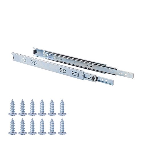 Preisvergleich Produktbild AmazonBasics Schubladenschienen mit Kugellager, 406 mm, Stahl, 5 Paar