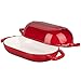 VORRINGARD Enameled Cast Iron Sourdough Bread Oven, Dutch Oven, Loaf Cast Iron Bread Pan for Homemade Bread Baking, Meatloaf Pan with Lid, 5QT, Red