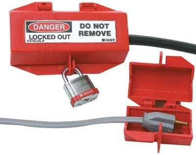 Brady Plug Lockouts, 110V, Red
