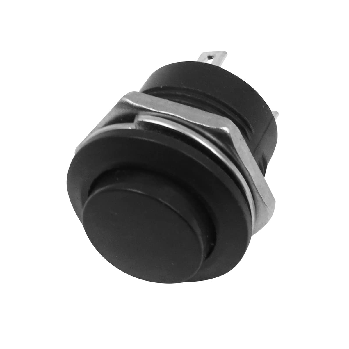 20 Stück Moment Druckknöpfe 16mm - 2 Polig 3A 250V Schwarz