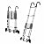 LXDZXY Ladders,Outdoor Roof Telesladders with Hooks & 80Mm Wide Step, Folding Telescoping Ladder, Multi-Purpose Extension Ladder for Home/5M/11.5Ft