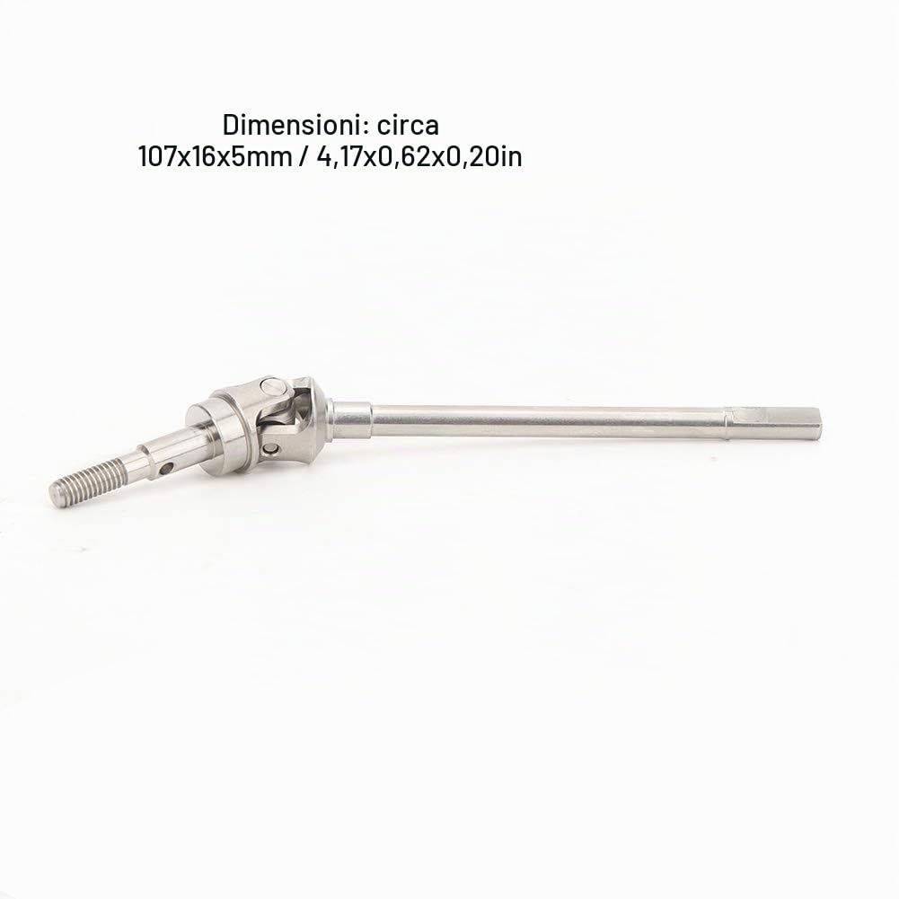 KIMISS Assale Posteriore Anteriore, per Axial SCX10 II 90046 90047 Axial Scx 10 Albero di Trasmissione Montare Semiassi 1 10 Modello di Auto RC