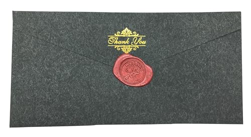 Cachet de cire mariage rétro en métal doré pour invitations - 3