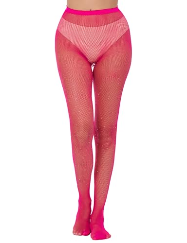 Image of Lastclream High Waisted Fishnet Tights for Women Sexy Fishnets Stockings Full Footed Fishnet Sheer Pantyhose Plus Size