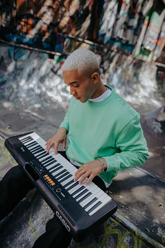 Casio Casiotone CT-S100 Keyboard mit 61 Standardtasten, 122 Sounds & 61 Begleitrhythmen, schwarz