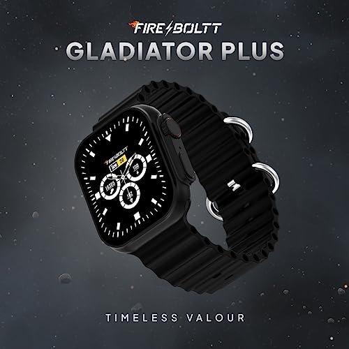 Image of Fire-Boltt Gladiator + 1.96 inch AMOLED Display Luxury Smartwatch, Rotating Crown, 115+ Sports Modes & Bluetooth Calling, AI Voice Assistant, Gaming