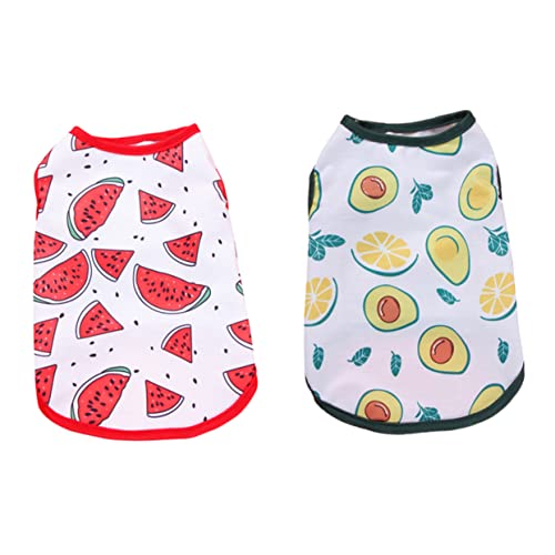 BELLIFFY 2個 ペットベスト pet ダックスフンド ペットの犬のベスト 犬の冷却 ペット冷却ベスト 小型犬レインコート ペットの夏のベスト ペットノースリーブシャツ 犬の夏服 ポリエステル