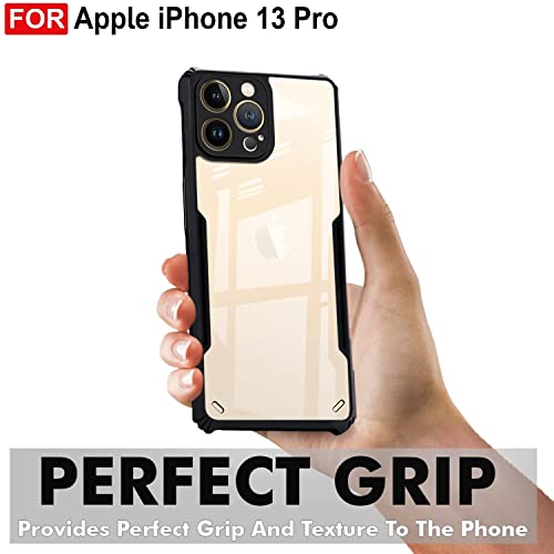 Image of Amazon Brand - Solimo Mobile Cover for Apple iPhone 13 Pro (Polycarbonate Matte Black)