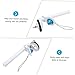 Uonlytech 2pcs Toilet Tank Drain Chain Handle Kit Flush Repair Tools Valves Leak Toilet Valve Assembly Flapper Accessories Home Toilet Dumpling Drains White Pom Household Products Single Row