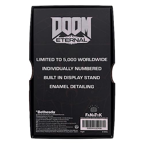 Doom Lingote de janela de vitral com espada de cadinho edição limitada