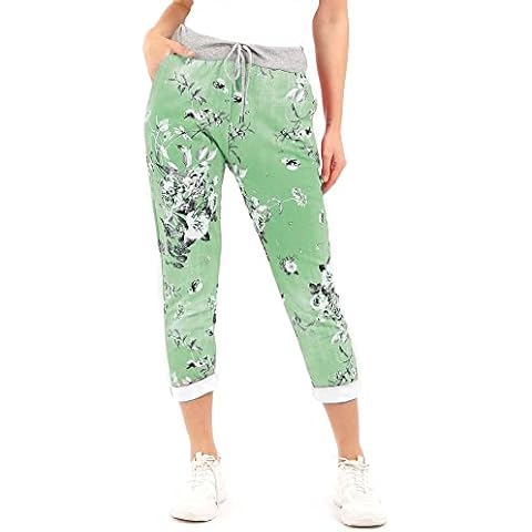Style Lockers Women's Floral Turn Up Trousers Cover