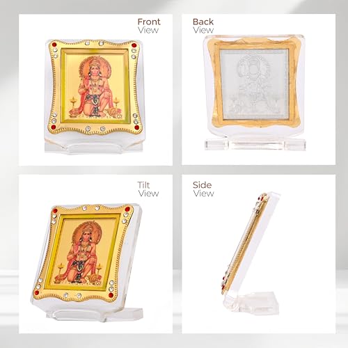 Image of Hanuman Idol Car Dashboard | Showpiece Decor Religious Frame for Pooja, Prayer and Gift