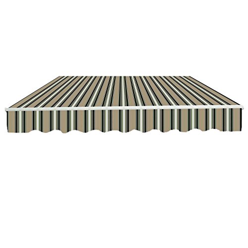 Greenbay 2.5x2m Garden Awning Replacement Fabric Top Cover Front Valance Multi-Stripe