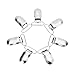 Tenn Well 30PCS Pacifier Suspender Clips, 1inch Metal Suspender Clips for Bibs and Toys with Nubs (Silver)