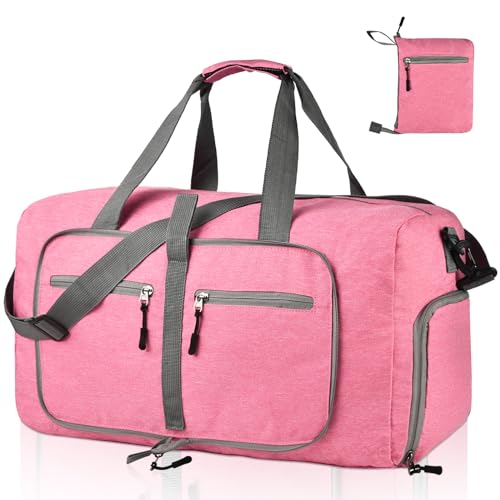 Image of Dimayar 65L Foldable Duffle Bag, Travel & Weekender, Overnight, Gym