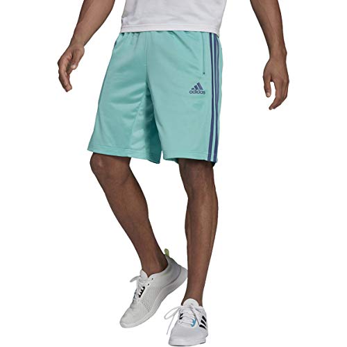 Adidas men's standard designed 2 move 3-stripes shorts, acid mint…