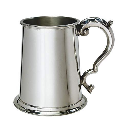 Wentworth Pewter - Mango liso de peltre con grabado en caja, nuevo, papá, padrino, cumpleaños, amante de la cerveza Cover