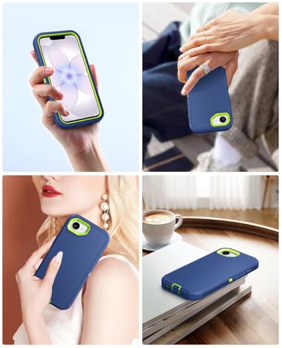 Coque iPhone 17e Jelanry protection intégrale avec cache USB C bleu - 7