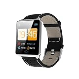 JINGLIANG 0.96 Pollici di Schermo a Colori OLED Intelligente Bracciale IP67 Impermeabile, sostengono la Chiamata Promemoria/Monitoraggio della frequenza cardiaca/Sleep Monitoraggio/Blood Pressur
