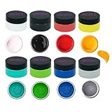 DGAGA Stencil Chalk Paste Paint Kit, 8 Bottles Screen Printing Ink Set Stencils for Painting on Wood, DIY Home Decor, Canvas, Glass, Chalkboard Crafts, Art Supplies