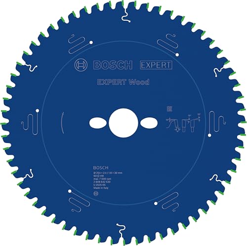 Bosch Professional Kreissägeblatt Expert für Wood (für Holz, 254 x 30 x 2,4 mm, 60 Zähne, Zubehör Kreissäge), farbe, size