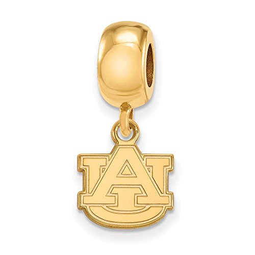 Auburn Bead Charm Extra Small (3/8 Inch) Dangle (Gold Plated)