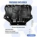 Mud Flaps Engine Guards for Ford Escape 2013 2014 2015 2016 2017 2018 2019 Front Engine Splash Shield Guards Suitable for Escape Under Engine Cover Directly Replace Original One Black