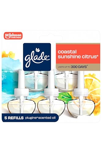 Image of Glade PlugIns Air Freshener Refills, Coastal Sunshine Citrus, 5 Count