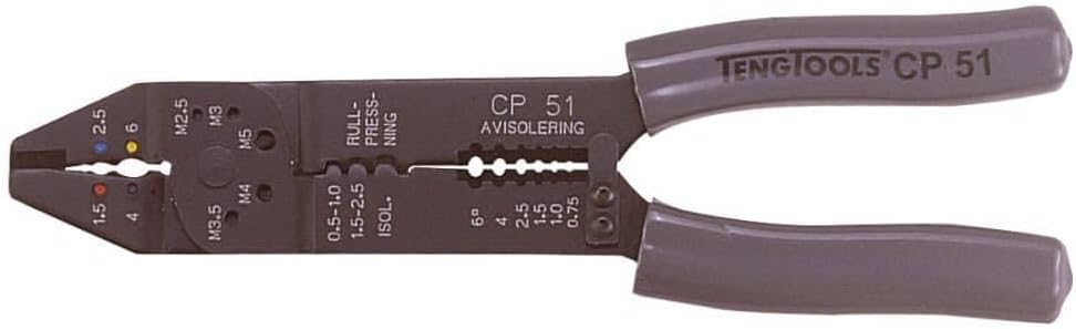 Teng Tools 9 Inch Professional Quality Crimping Pliers & Wire Stripper -CP51