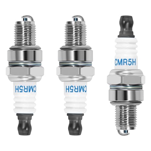 Tunejoy Zündkerzen CMR5H Ersatz für 4 Takt GX25 GX35 Motor Rasenmäher Rasentraktoren Kettensäge Kleine Motor 3 Stücke