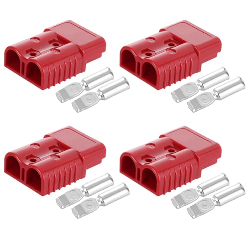 Connecteur de batterie rapide 175A 600V avec 8 bornes cuivre rouge x4