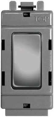 BG Electrical GBS12 Nexus Grid Brushed Steel 2 Way 20A 1 Module SP Modular Switch