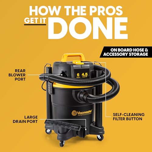 Vacmaster Professional 6 Gallon Wet/Dry Vacuum thumbnail 7