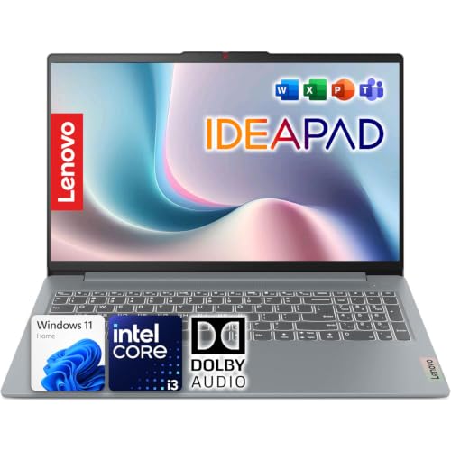 Image of Lenovo IdeaPad Slim 3i 15.6 inch FHD Laptop | 8-Core Intel i3 (Up to 3.9GHz) | 8GB DDR5 RAM | 128GB SSD| WiFi 6 | Dolby Audio | HDMI & SD Card Reader | Win 11 | Portable for Work & Study