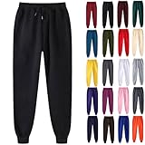 Baggy Sweat Pants Sweatpants for Women with Pockets Plus Size Joggers Trendy Fall Fashion Drawstring Baggy Sweat Pants Winter Clothes 2025 Black 4X