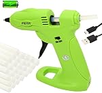 Kit de colle sans fil sans fil - FEITA USB Remboursé 2650mAh pile Mini Glue Gun avec 30pcs Bâtons de colle - Guns sans fil de petite colle avec Barb le constructeur pour l'artisanat Arts Accueil DIY Réparations