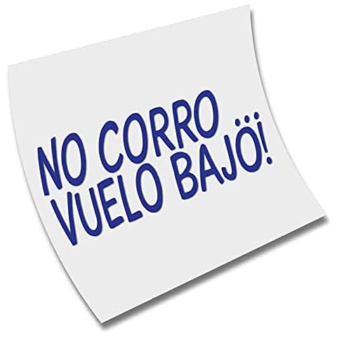 Pegatina Sticker No Corro Vuelo Bajo Racing Drift JDM Vinilo Decal Cover