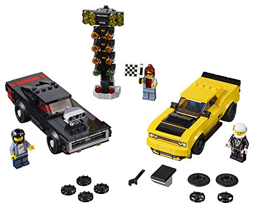 LEGO Speed Champions 2018 Dodge Challenger SRT Demon and 1970 Dodge Charger R/T 75893 Building Kit , New 2019 (478 Piece) – Bild 3