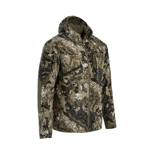 Pnuma Outdoors Vintis Jacket, Caza Camo, Primaloft Insulation, Microfleece Outer, Hex-Fleece Lining, YKK Zippers (VT-JK-OV)2