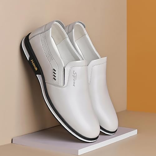 Mocasines clásicos para hombre con acabado elegante de piel sintética 3