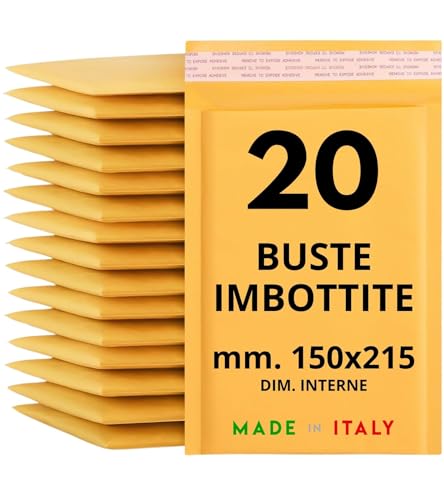 Busta trasparente a bolle d'aria con chiusura adesiva 20x30cm conf. 100 pezzi
