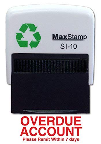 Trodat Red Overdue Account Stamp – Self Inking Ink Stamper – 24 X 7Mm