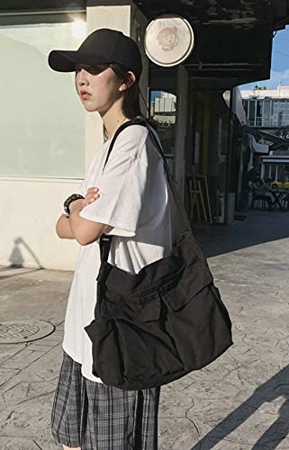Bolso Tote Grande de Lona con Múltiples Bolsillos para Hombre y Mujer miniatura 4