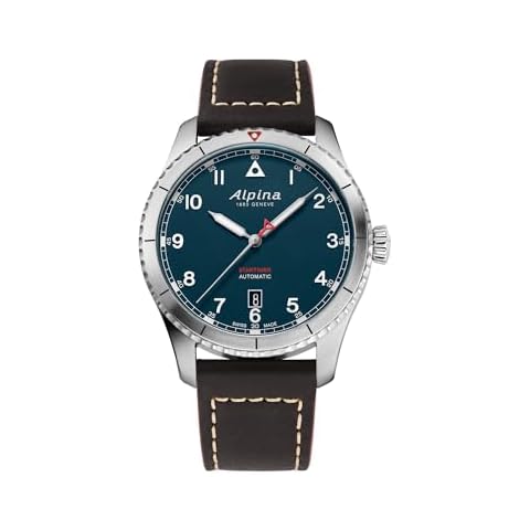 Alpina Startimer Swiss Automatic 3-Hand Stainless Steel Sapphire Crystal Watch, 41mm Cover