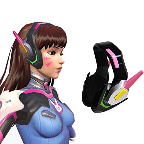 Overwatch D.Va Meka Cosplay Headset - Official Licensed - Hana Song Cosplay Accessories PinkÂ Cosplay Props ONLY