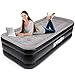 Produktbild SPREEY Luftbett 196 x 97 x 52cm Gästebett für 1 Person Luftmatratze Einzelbett mit eingebauter elektrischer Luftpumpe Aufblasbares Einzel Luftbett Twin
