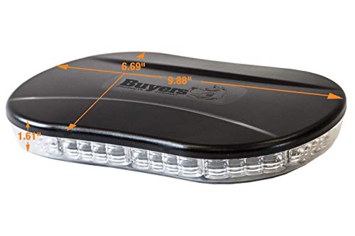 Buyers Products - 8891080 Class 1 Low Profile Oval Mini Light Bar, Amber/Clear #TOP2